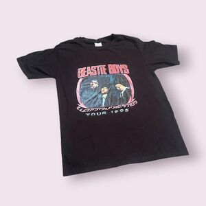 Youth Black Beastie Boys Tour 1995 T-Shirt Gildan Soft Style